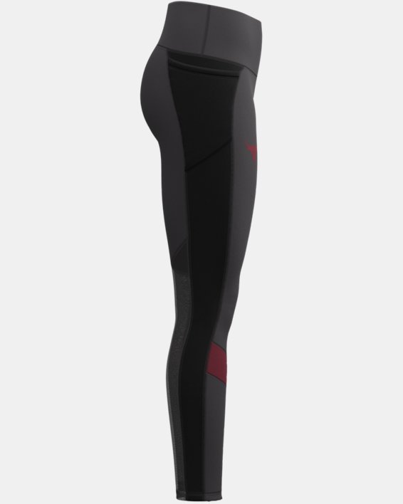 Women's Project Rock HeatGear® No-Slip Waistband Full-Length Leggings, Gray, pdpMainDesktop image number 7